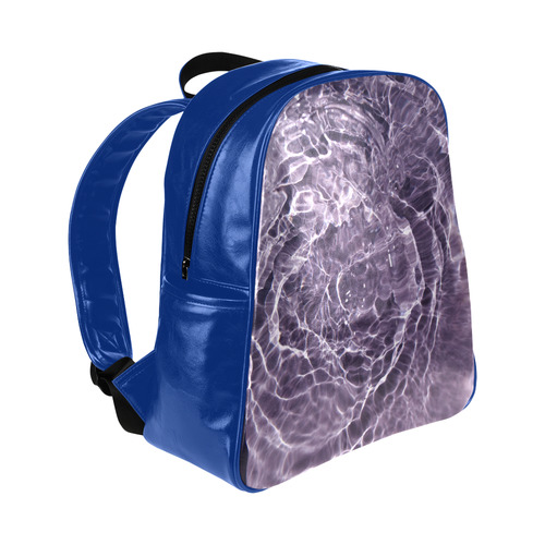 Lilac Bubbles Multi-Pockets Backpack (Model 1636)