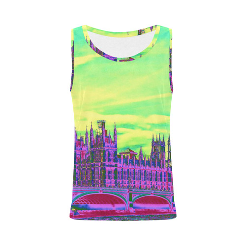 Impressive Travel - London by JamColors All Over Print Tank Top for Women (Model T43)