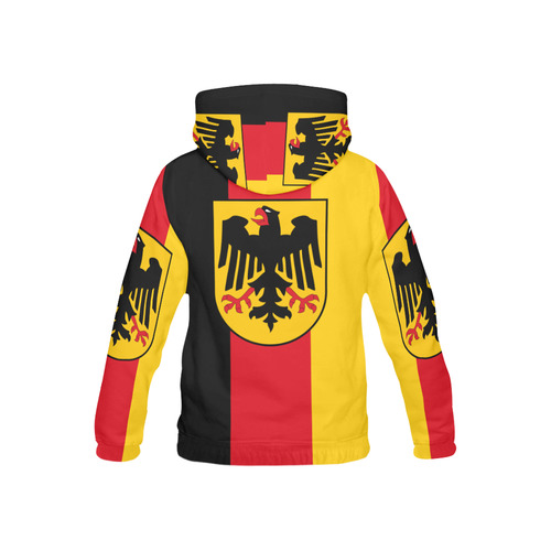 Germany (Hanging flag) All Over Print Hoodie for Kid (USA Size) (Model H13)