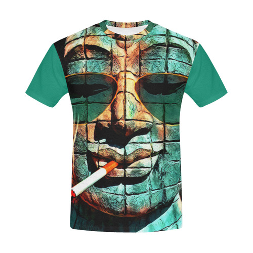FUNNY BUDDHA All Over Print T-Shirt for Men (USA Size) (Model T40)