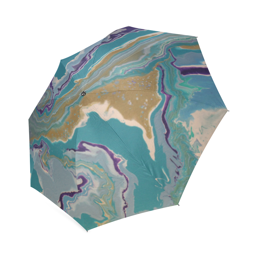 abstract world map Foldable Umbrella (Model U01)