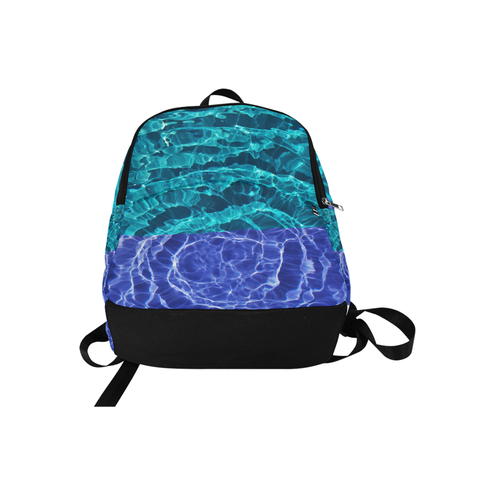 Blue Spiral Fabric Backpack for Adult (Model 1659)