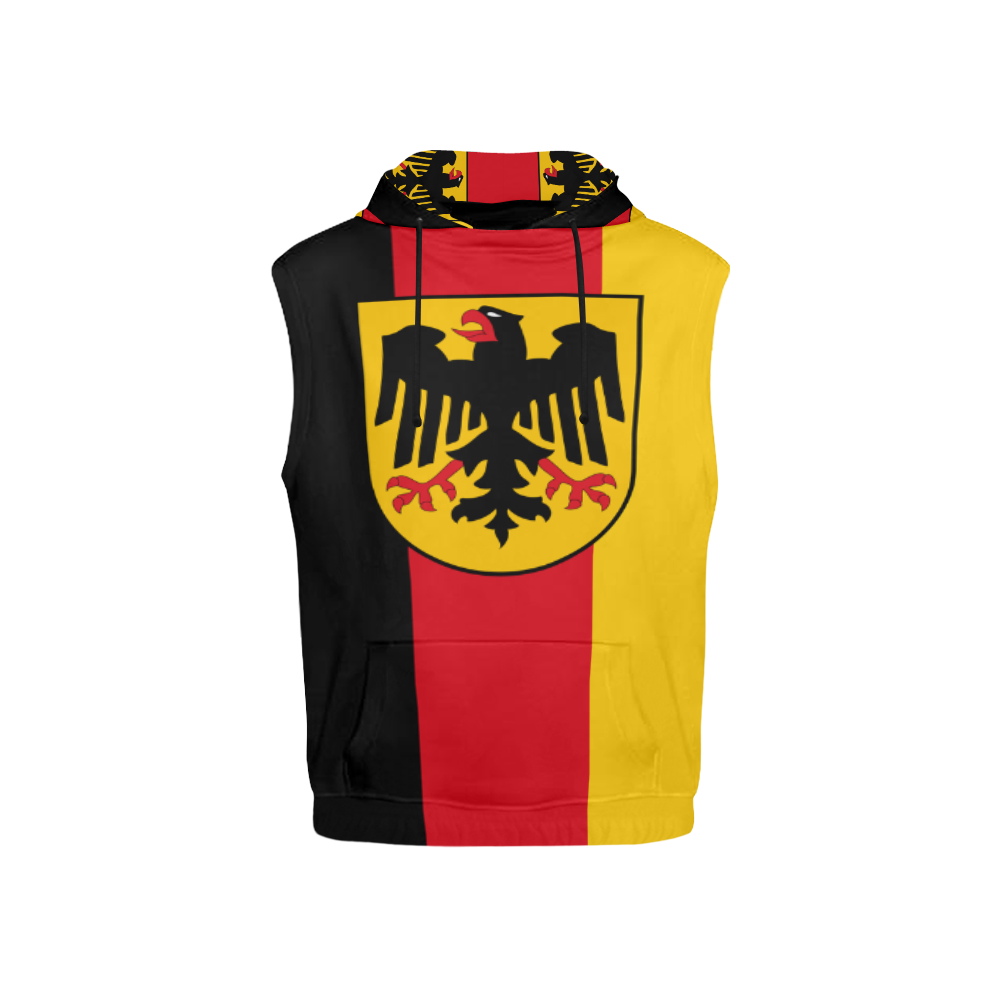 Germany (Hanging flag) All Over Print Sleeveless Hoodie for Kid (Model H15)