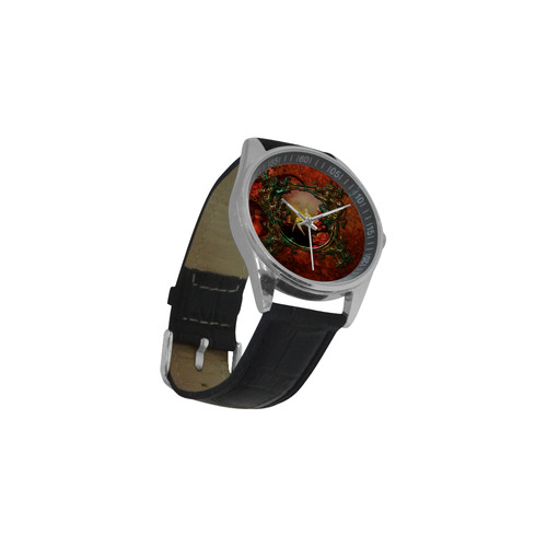 Golden bird Men's Casual Leather Strap Watch(Model 211)
