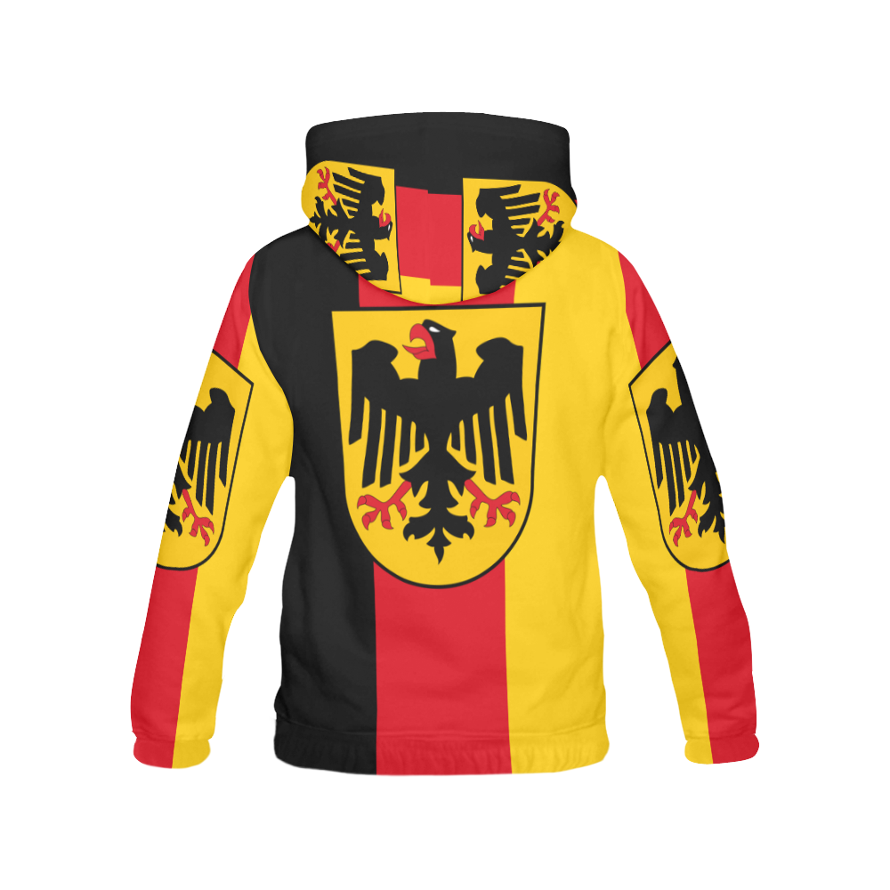 Germany (Hanging flag) All Over Print Hoodie for Women (USA Size) (Model H13)