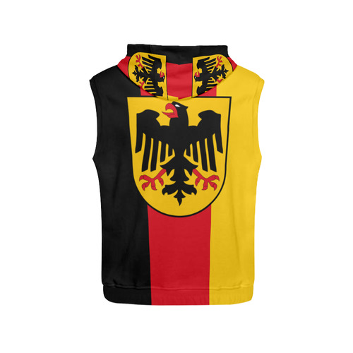 Germany (Hanging flag) All Over Print Sleeveless Hoodie for Women (Model H15)