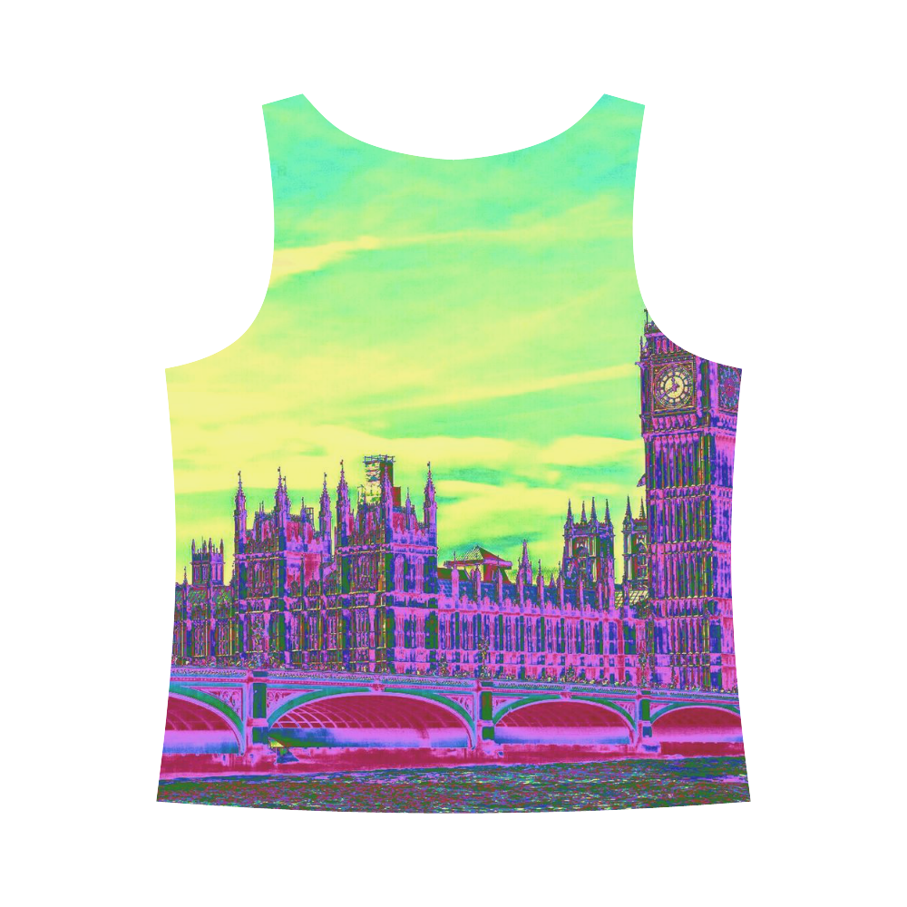 Impressive Travel - London by JamColors All Over Print Tank Top for Women (Model T43)