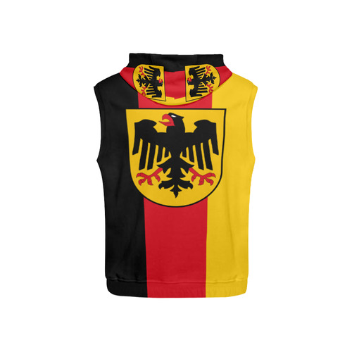 Germany (Hanging flag) All Over Print Sleeveless Hoodie for Kid (Model H15)