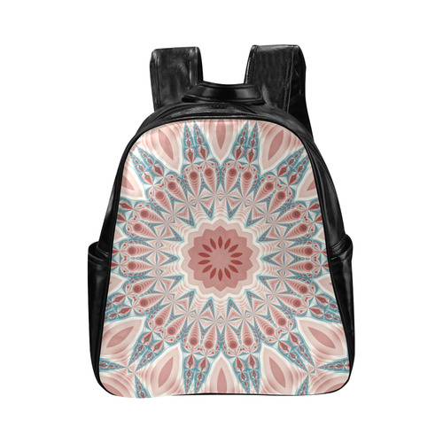 Modern Kaleidoscope Mandala Fractal Art Graphic Multi-Pockets Backpack (Model 1636)