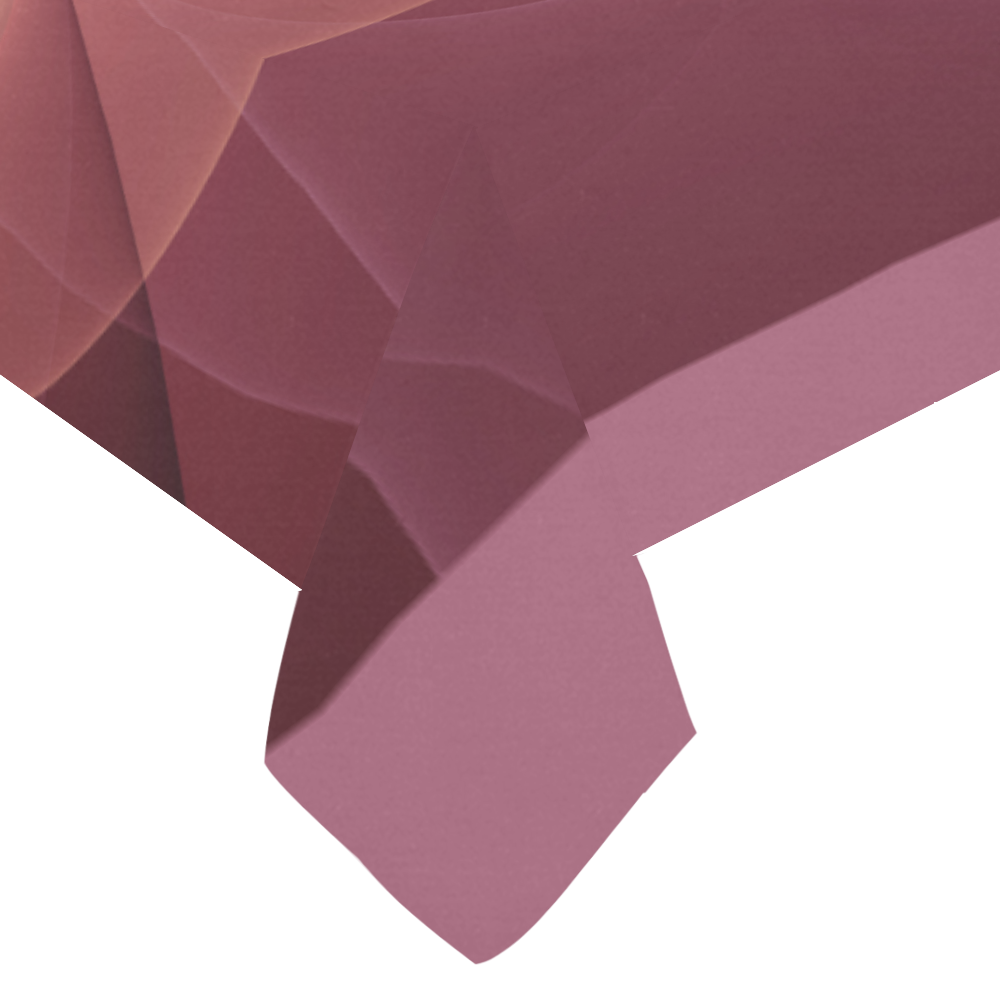 Movement Abstract Modern Wine Red Pink Fractal Art Cotton Linen Tablecloth 60"x120"