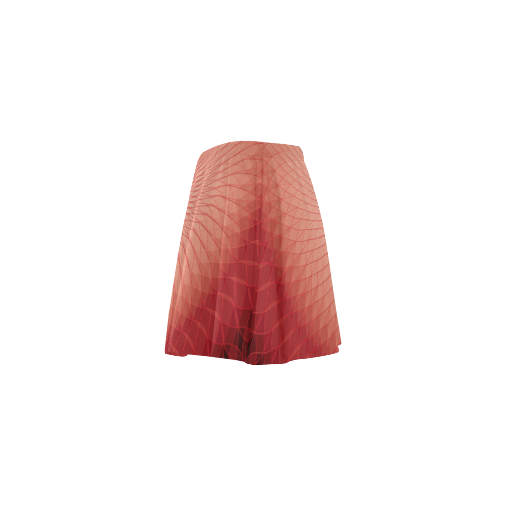 Red Plafond Mini Skating Skirt (Model D36)
