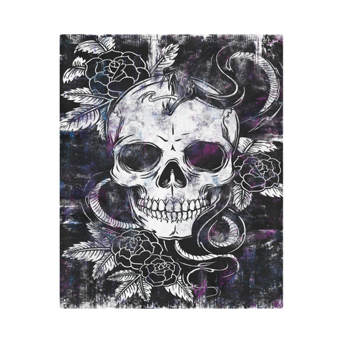 skullsnakeandrose Duvet Cover 86"x70" ( All-over-print)