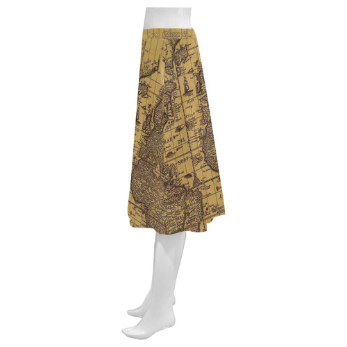 Saiapiratalonga Mnemosyne Women's Crepe Skirt (Model D16)