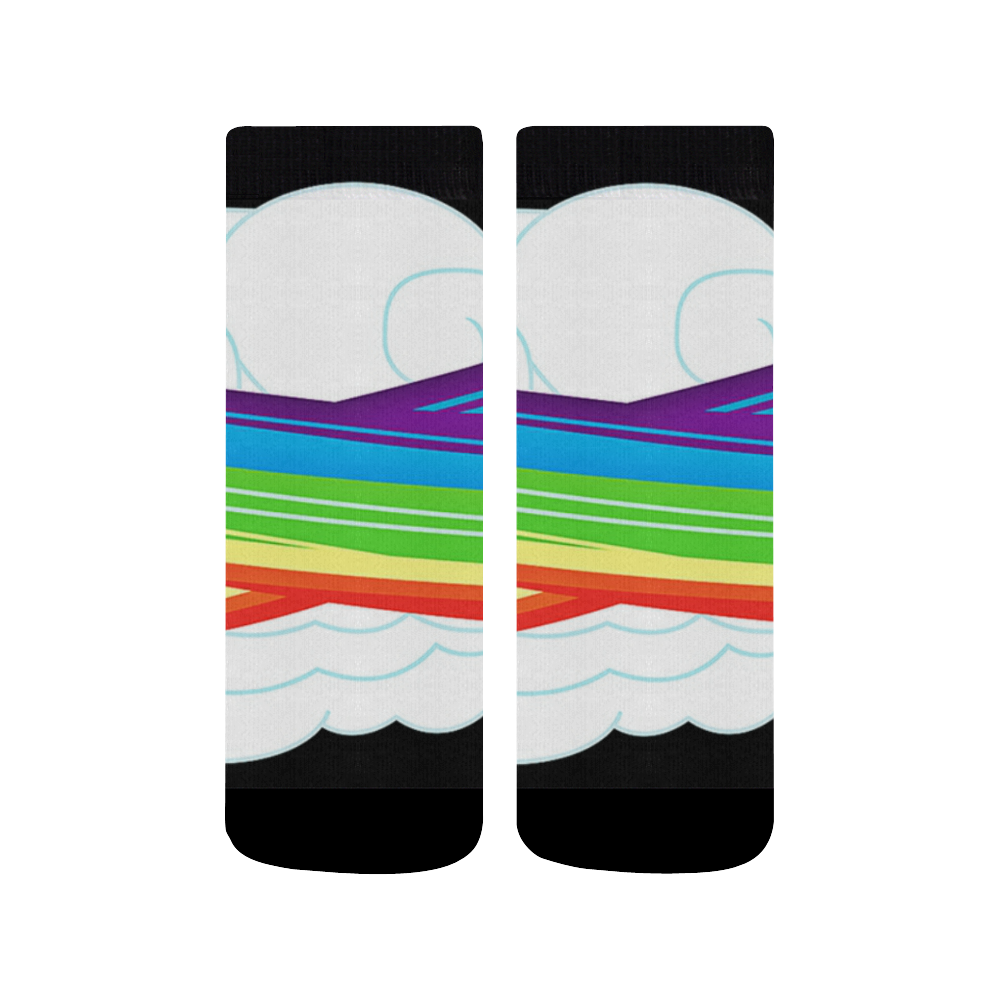 flying with rainbow dash Quarter Socks