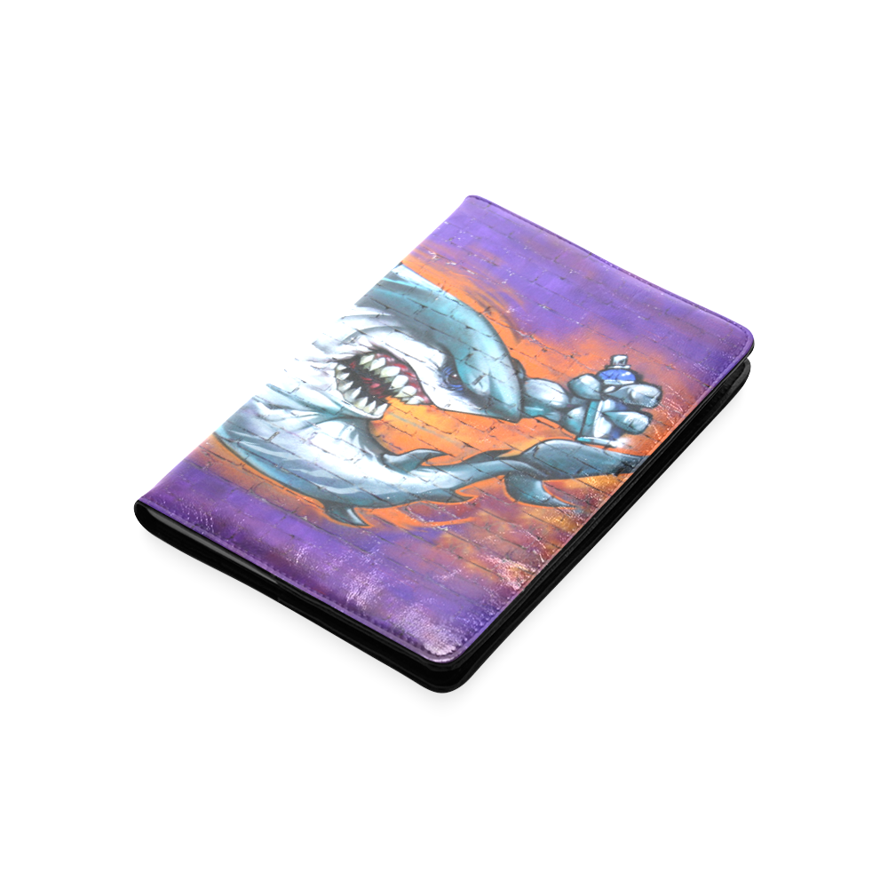 Graffiti Shark Brick Wall Custom NoteBook A5