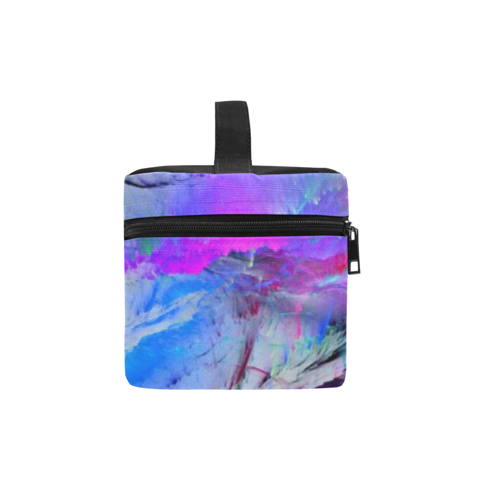 Rainbow Watercolor Cosmetic Bag/Large (Model 1658)