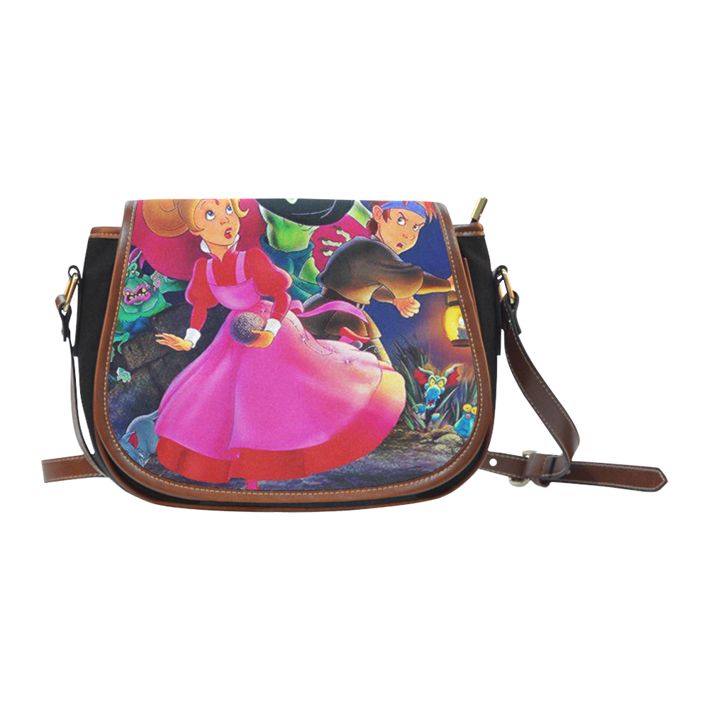 The Princess and the Goblin Saddle Bag/Small (Model 1649)(Flap Customization)