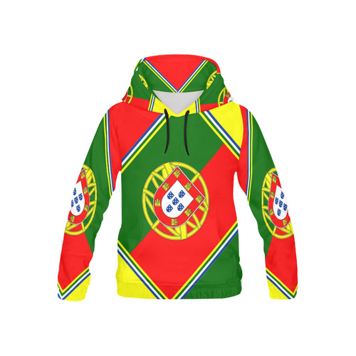 PORTUGAL All Over Print Hoodie for Kid (USA Size) (Model H13)