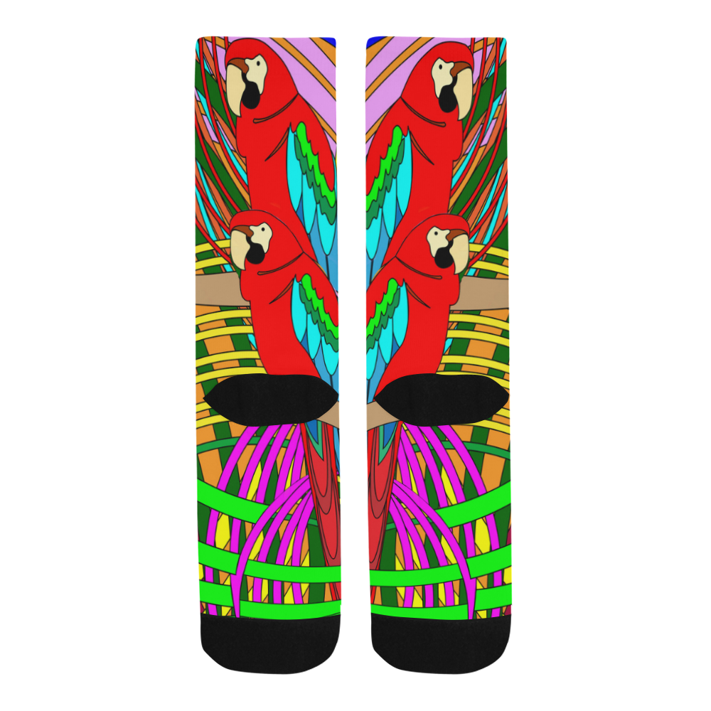 abstract parrot Trouser Socks