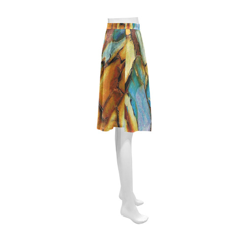 Rusty texture Athena Women's Short Skirt (Model D15)