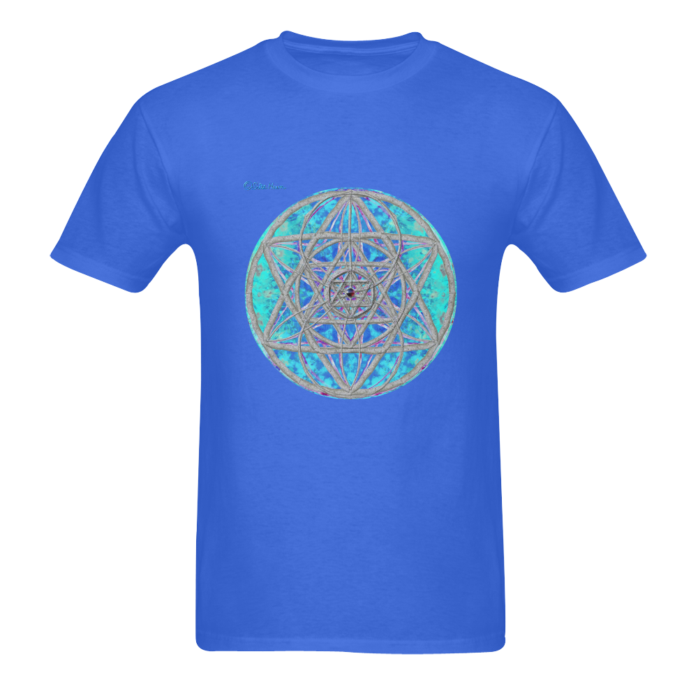 protection in blue harmony Sunny Men's T- shirt (Model T06)