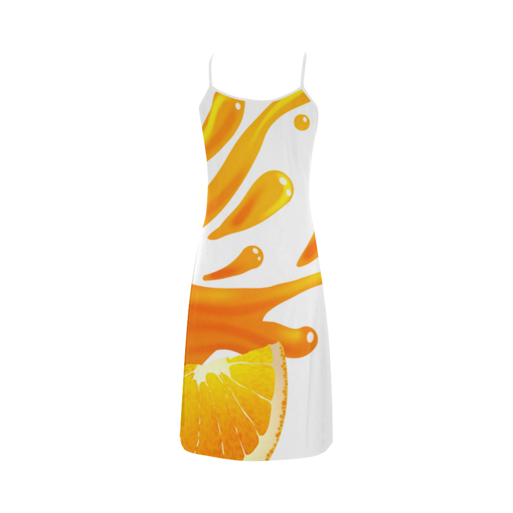 OIUG6U0 Orange Alcestis Slip Dress (Model D05)