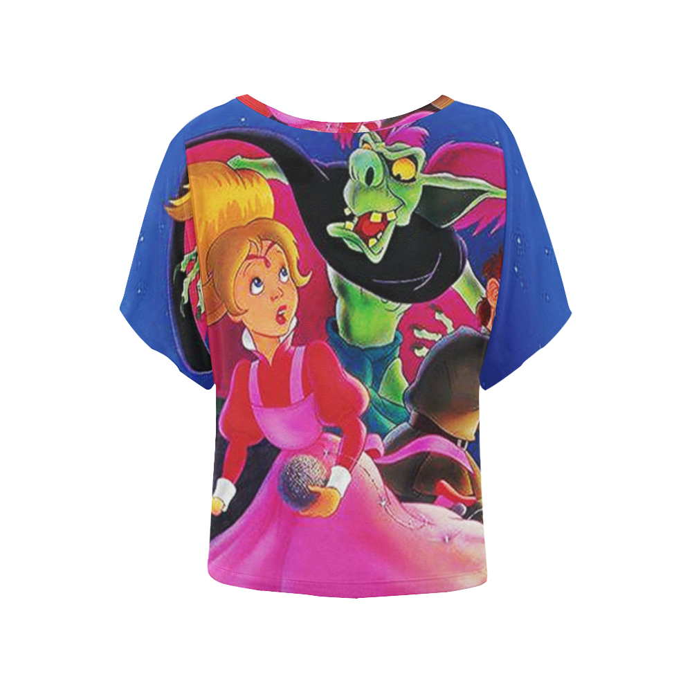 The Princess and the Goblin Women's Batwing-Sleeved Blouse T shirt (Model T44)