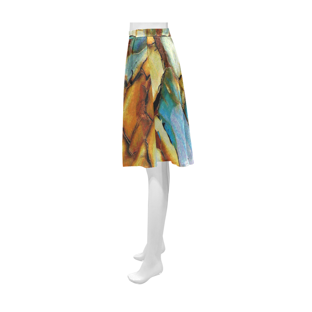 Rusty texture Athena Women's Short Skirt (Model D15)