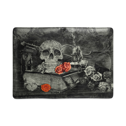 Steampunk Alchemist Mage Red Roses Celtic Skull Custom NoteBook A5