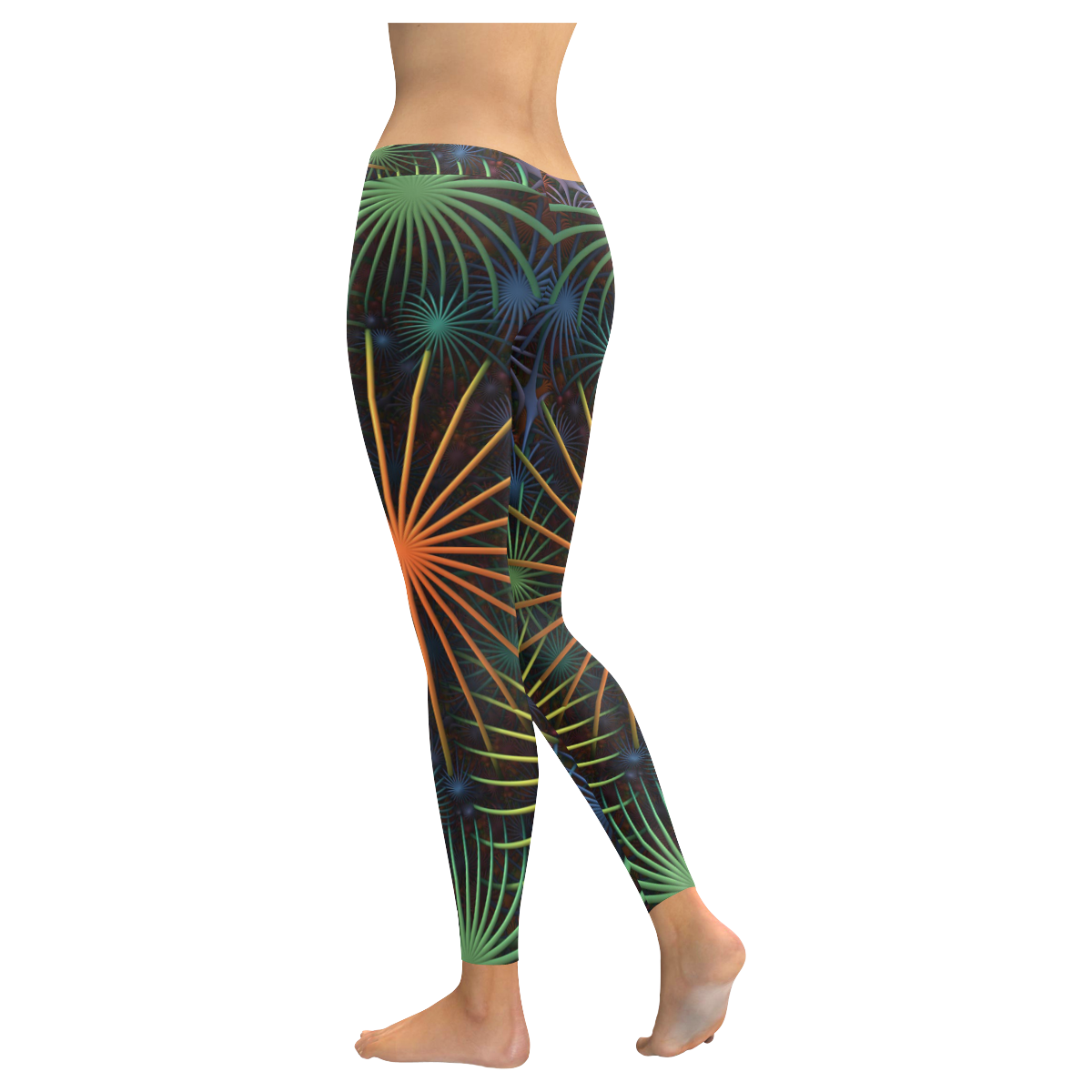 Fireworks Low Rise Leggings (Invisible Stitch) (Model L05) | ID: D1701409