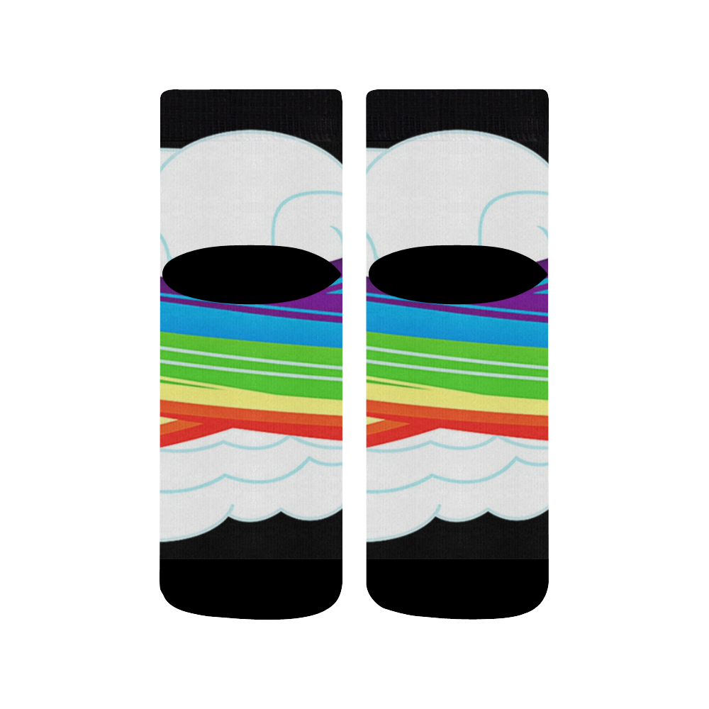 flying with rainbow dash Quarter Socks