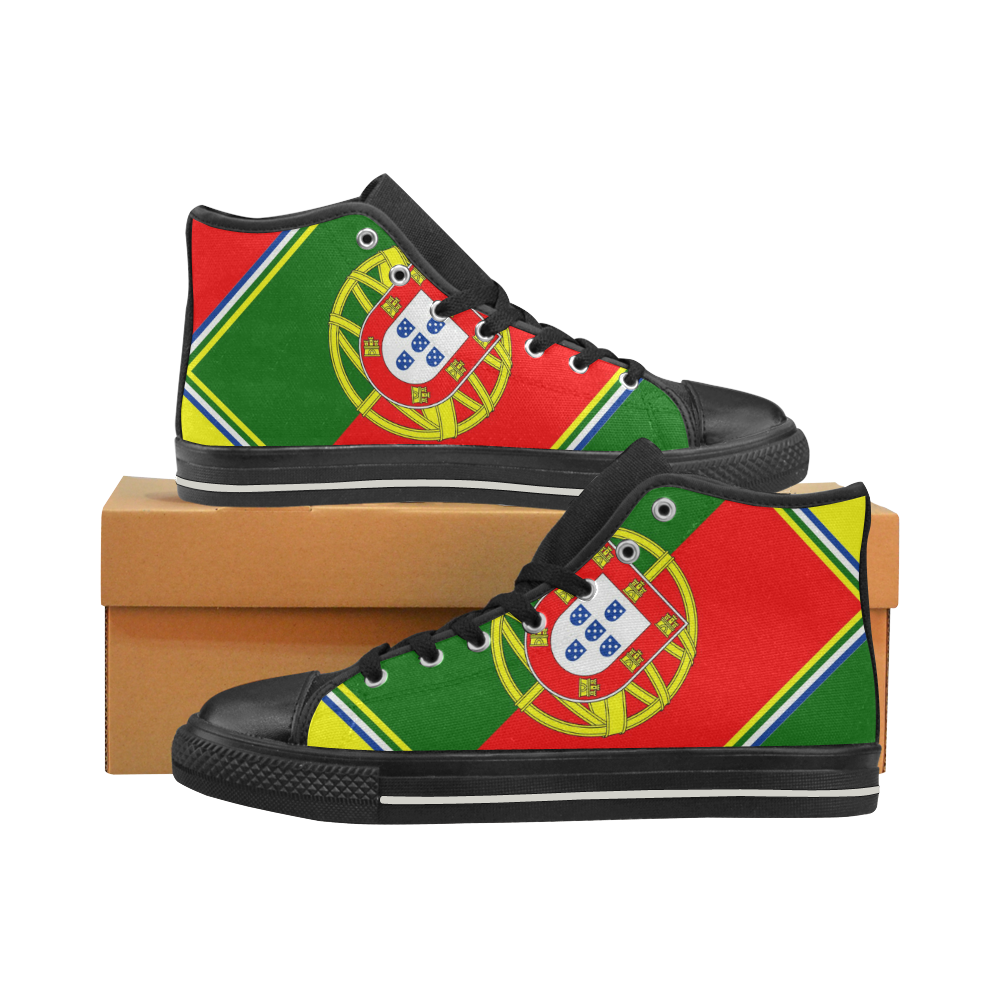 PORTUGAL Men’s Classic High Top Canvas Shoes (Model 017)