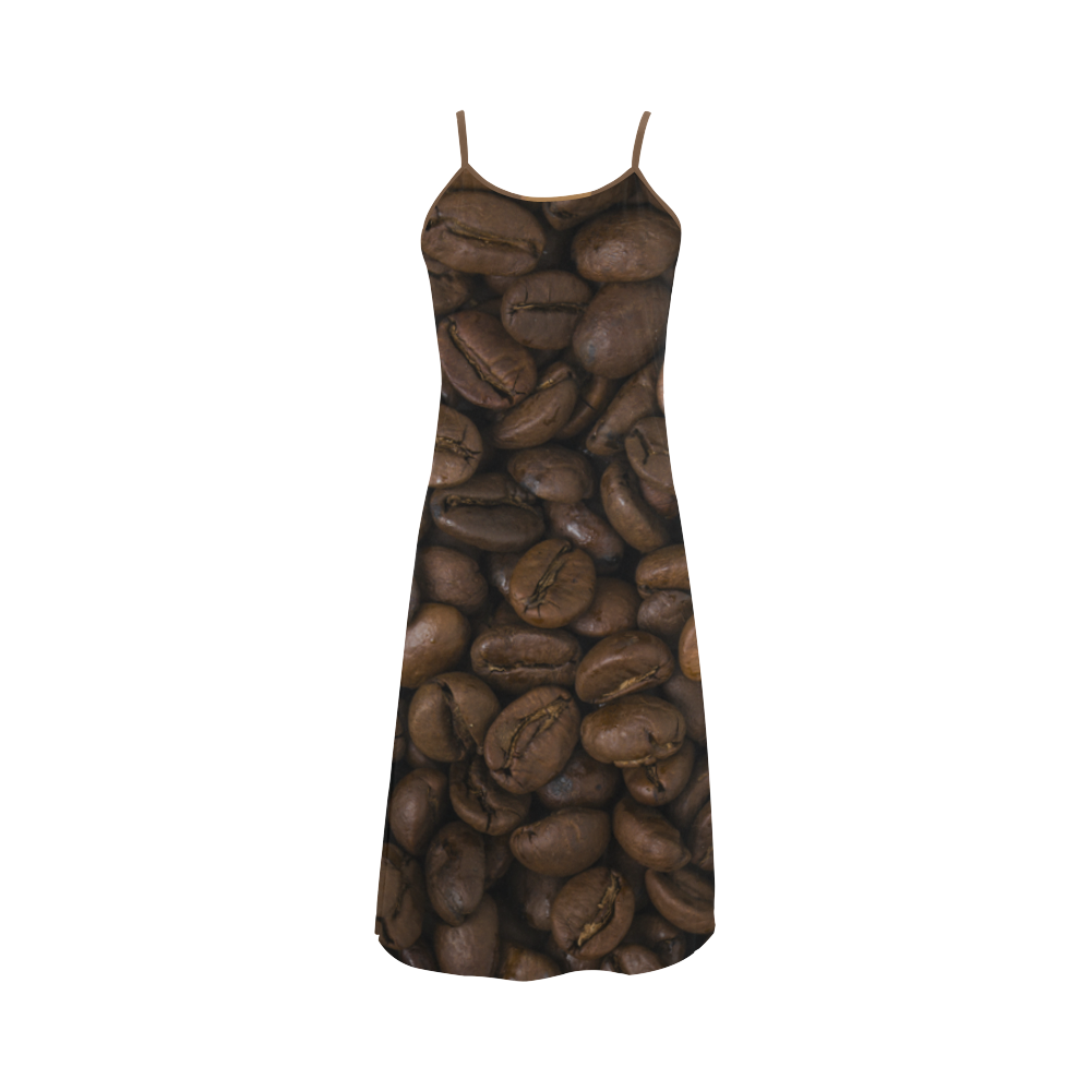 OE7LKT0 coffee Beans Alcestis Slip Dress (Model D05)