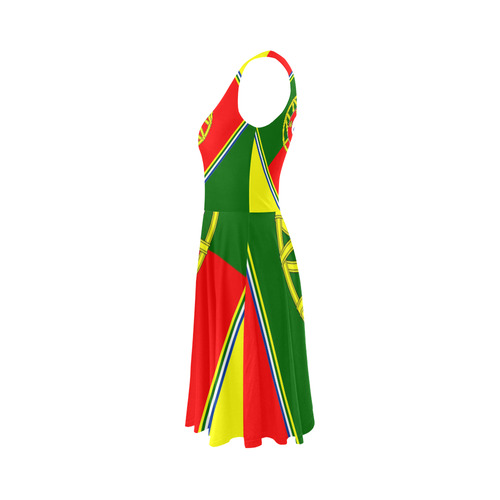 PORTUGAL Sleeveless Ice Skater Dress (D19)