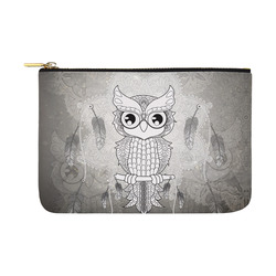 Cute owl, mandala design Carry-All Pouch 12.5''x8.5''