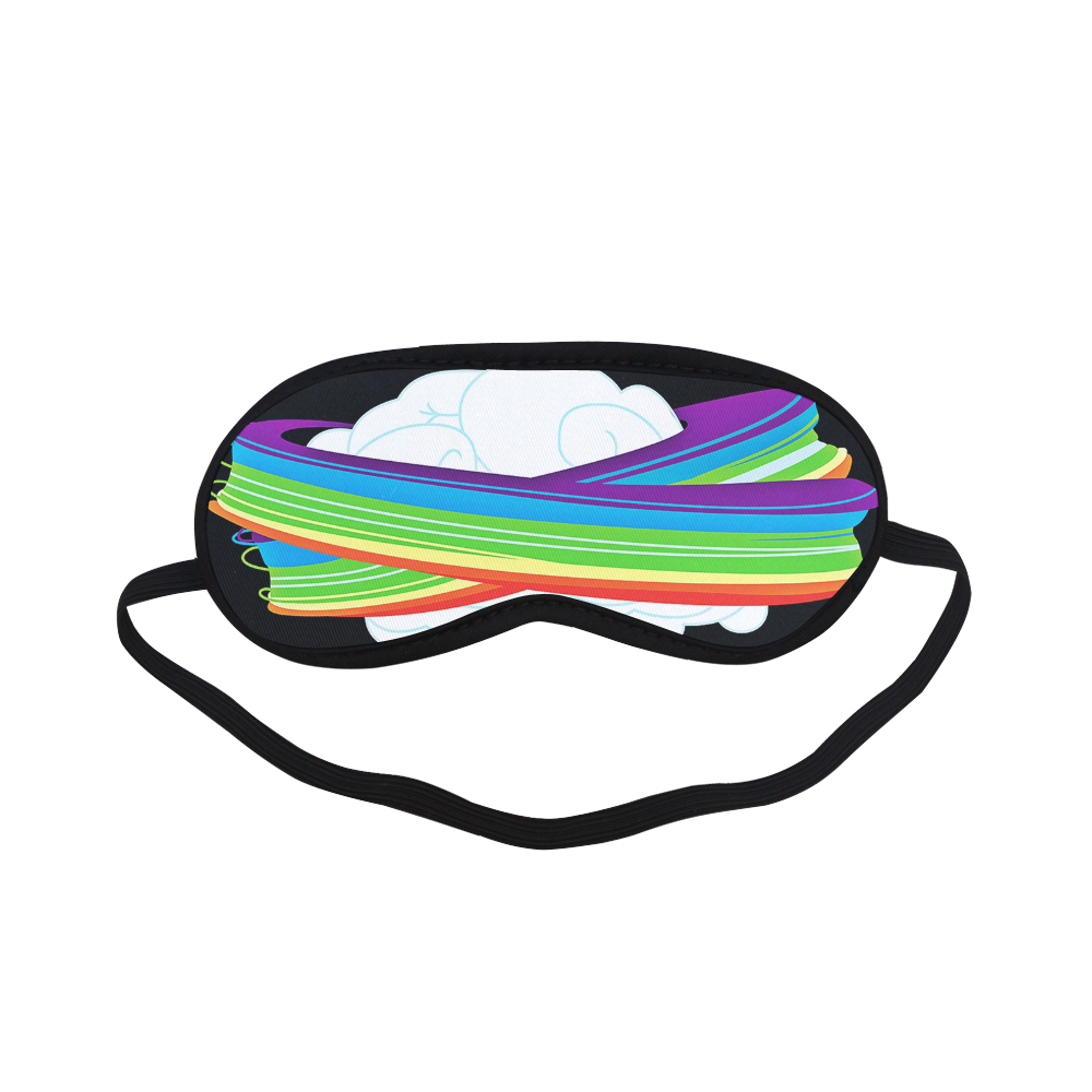 flying with rainbow dash Sleeping Mask