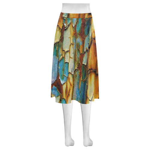 Rusty texture Mnemosyne Women's Crepe Skirt (Model D16)