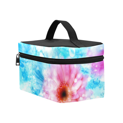 Floral watercolor Cosmetic Bag/Large (Model 1658)