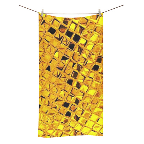 Metallic Yellow Bath Towel 30"x56"