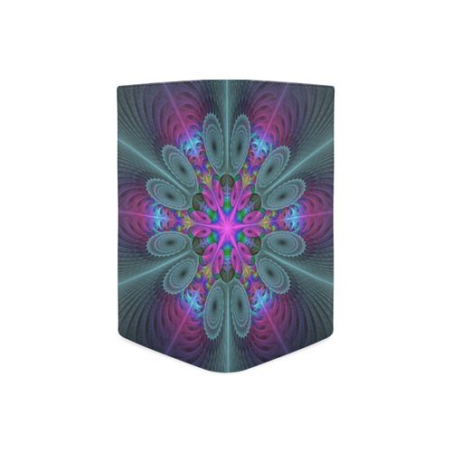 Mandala From Center Colorful Fractal Art With Pink Women's Leather Wallet (Model 1611)
