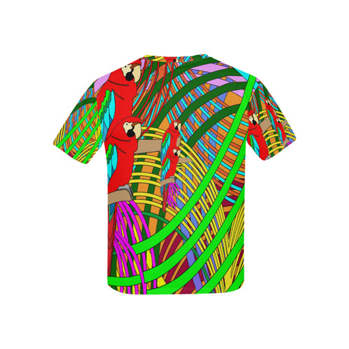 abstract parrot Kids' All Over Print T-shirt (USA Size) (Model T40)