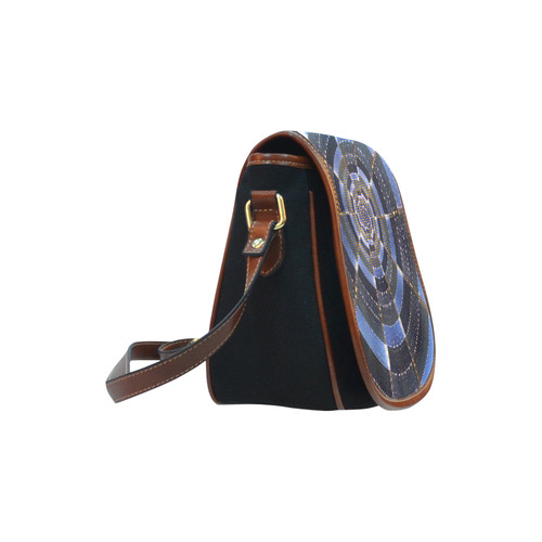 Midnight Crazy Dart Saddle Bag/Small (Model 1649)(Flap Customization)