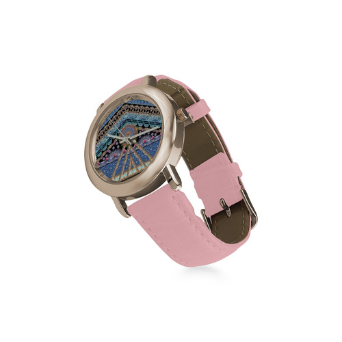 fresh variation v Women's Rose Gold Leather Strap Watch(Model 201)