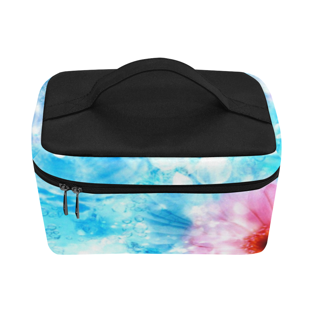 Floral watercolor Cosmetic Bag/Large (Model 1658)