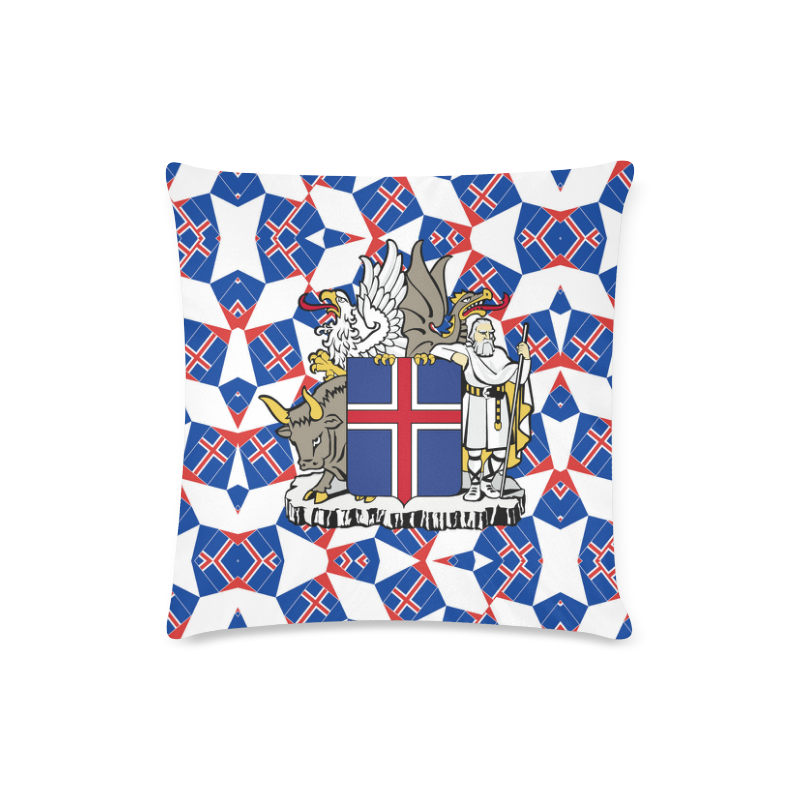 ICELAND Custom Zippered Pillow Case 16"x16"(Twin Sides)