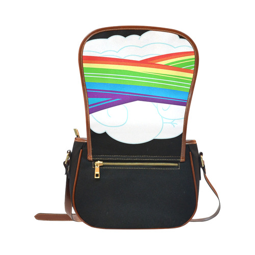 flying with rainbow dash Saddle Bag/Small (Model 1649)(Flap Customization)