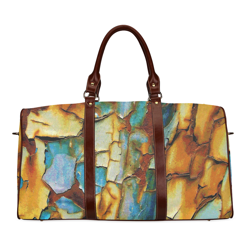Rusty texture Waterproof Travel Bag/Small (Model 1639)