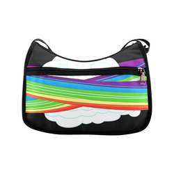 flying with rainbow dash Crossbody Bags (Model 1616)