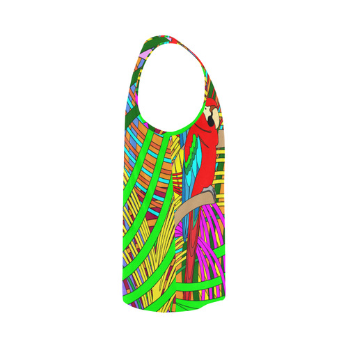 abstract parrot All Over Print Tank Top for Men (Model T43)