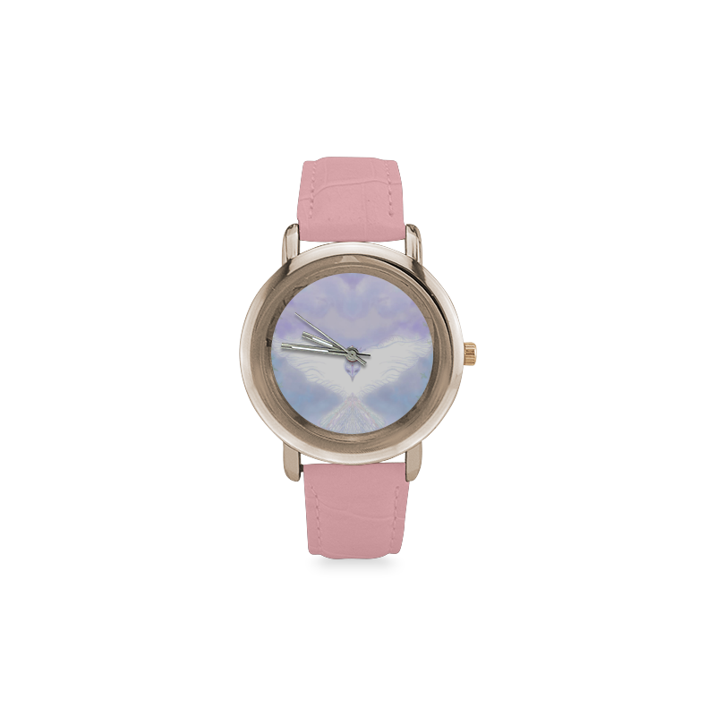dove 2 Women's Rose Gold Leather Strap Watch(Model 201)